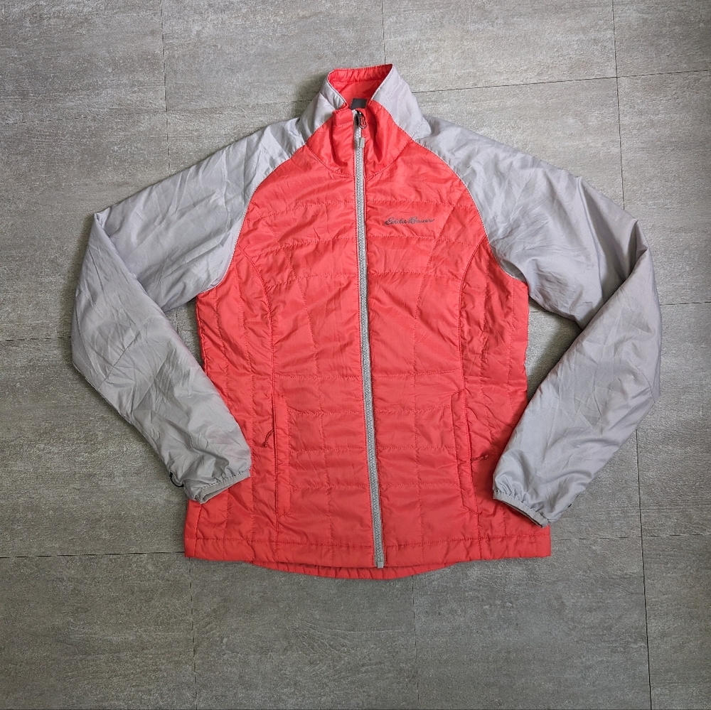Eddie Bauer Women's XS Lightweight Coral And Gray Jacket